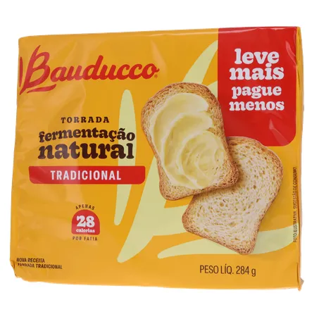 Torrada Tradicional Bauducco Embalagem 284G 360-1