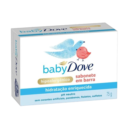 Sabonete dove baby hidratação enriquecida 75g