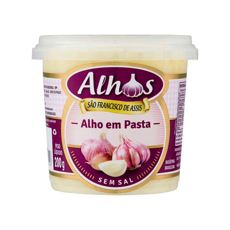 Alho Em Pasta São Francisco De Assis sem Sal Pote 200G