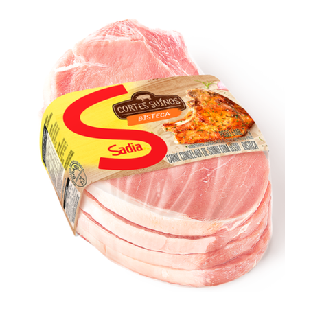 BISTECA SUINA SADIA C/6 FATIAS KG +-1,0KG (086840)