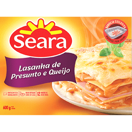 Lasanha seara presunto-queijo 600g
