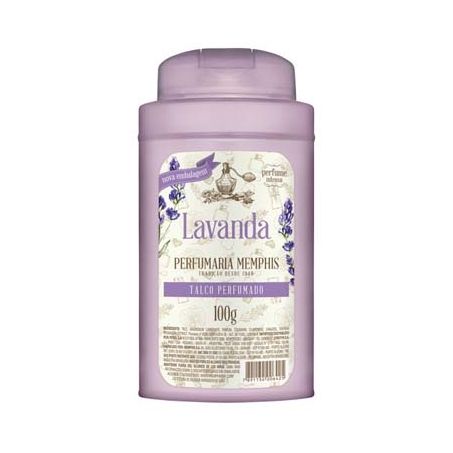 Talco Perfumado Lavanda Memphis Embalagem 100G