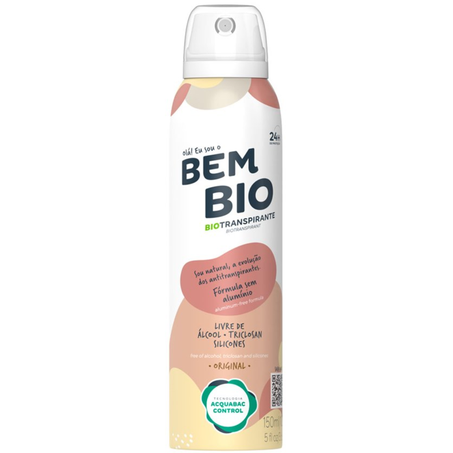 Desodorante aerosol bem bio 150m transpirante originall