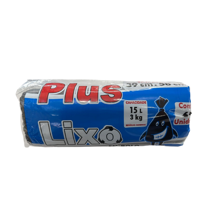 SACO LIXO PLUS 15 LT C/60 UNI                     