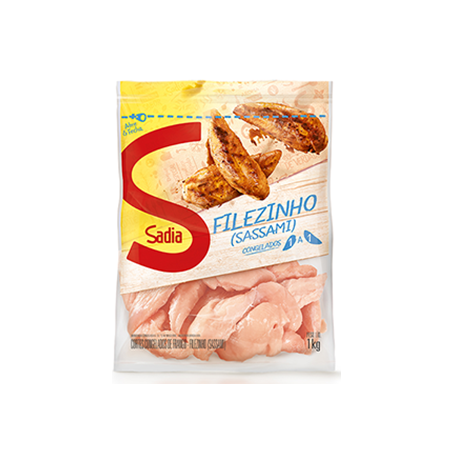 Frango sadia filezinho sassami pacote 1k