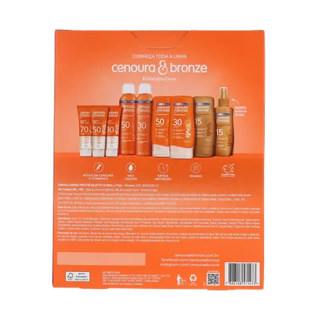 Protetor solar corporal cenoura e bronze 360-2