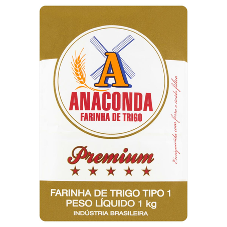 Farinha de Trigo Anaconda 1kg - Premium