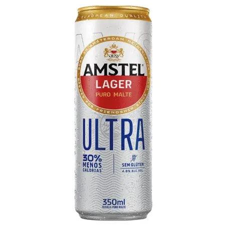 Cerveja amstel ultra 350ml lt