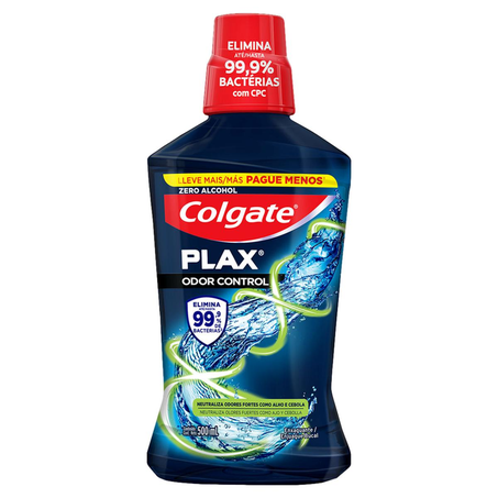 Antisséptico Bucal Colgate Plax Odor Control - Leve Mais, Pague Menos