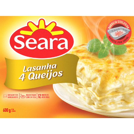 Lasanha seara quatro queijos 600g