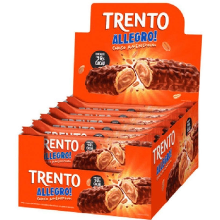 Chocolate barrinha trento pcc16x26g allegro choco amendoim