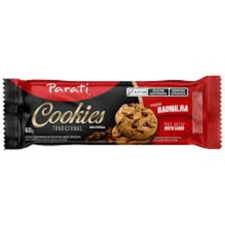 Biscoito cookies tradicional parati 60g baunilha e chocolate