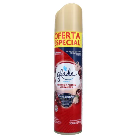 Desodorizador Aerossol Frutas e Flores Vibrantes Glade 360Ml 360-17