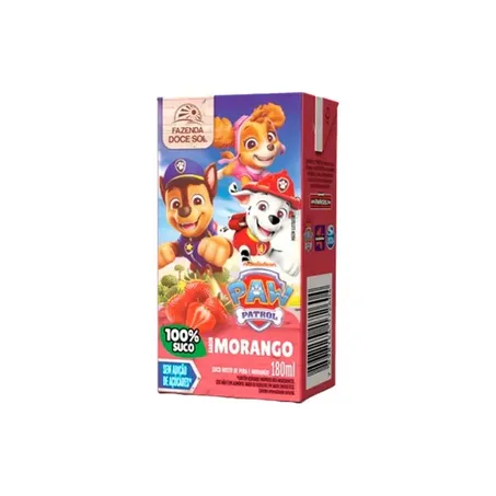 Suco Patrulha Canina 180ml Pera e Morango