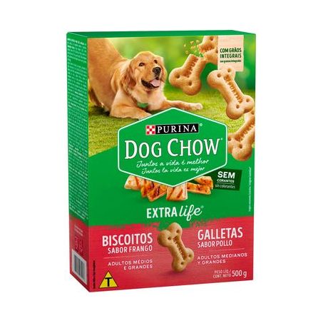 Biscoito cães maxi dog chow 500g