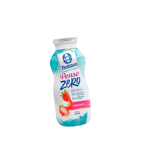 Iogurte Batavo Pense Zero Morango 170g