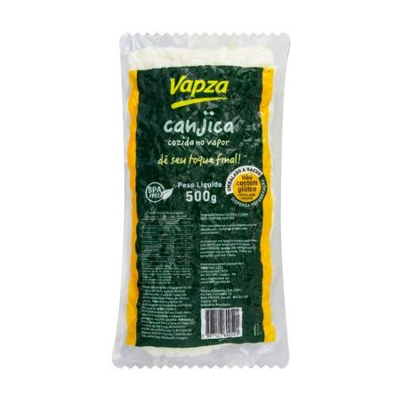 Canjica Branca Cozida a Vapor Vapza 500g