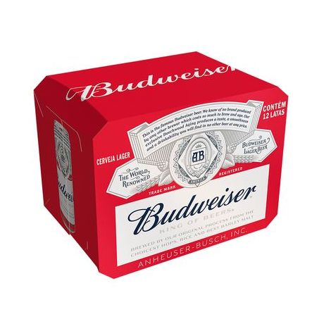 Cerveja Budweiser 350ml Lata 12un
