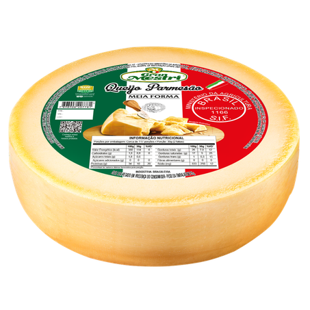 Queijo parmesão meia forma gran mestri kg