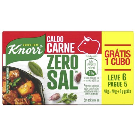 Caldo knorr 48g lv6pg5 carne zero sal