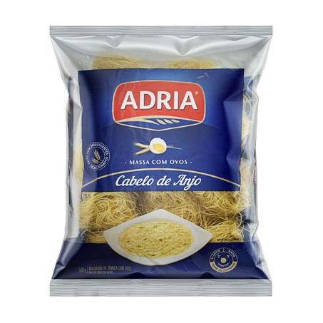 Macarrão Adria com Ovos Cabelo de Anjo Pacote 500G