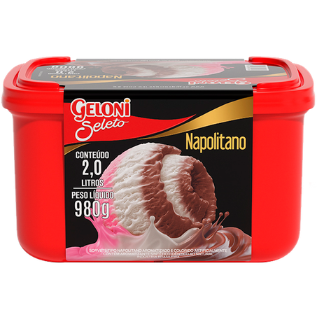 Sorvete Geloni 2l Seleto Napolitano