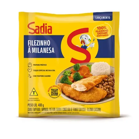 Filezinho sassami milanesa sadia 400g