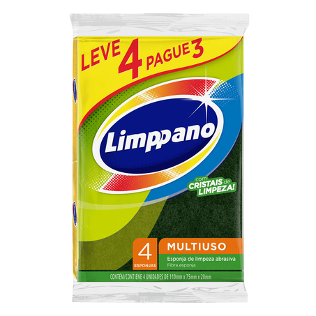 Esponja limppano multiuso c/4un
