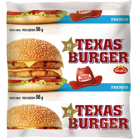 Hambúrguer Texas Burger Seara 56g - Frango