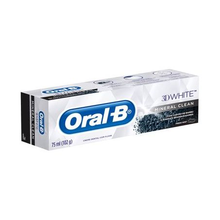 CREME DENTAL ORAL B CARVAO 3D WHITE 102G