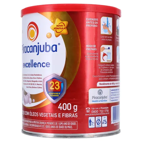 Composto Lácteo Piracanjuba Excellence  Lata 400gr 360-5