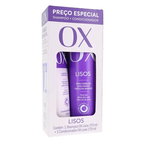 Kit shampoo ox 375ml+cond170ml lisos 360-34