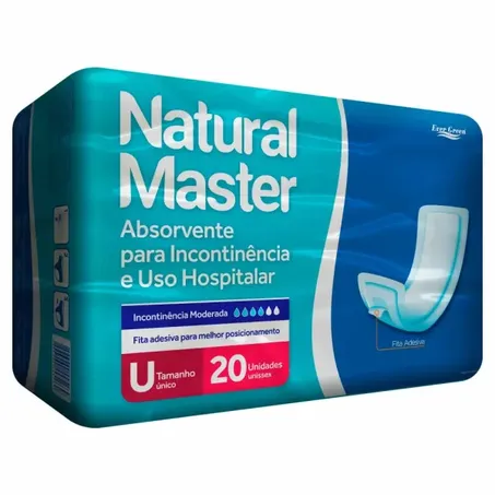 Absorvente Geriátrico Natural Master Tam Unico C/20