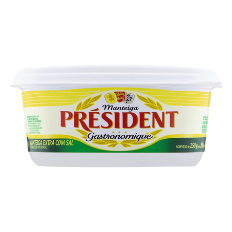 Manteiga President Gastronomique Com Sal Extra Pote com 200G