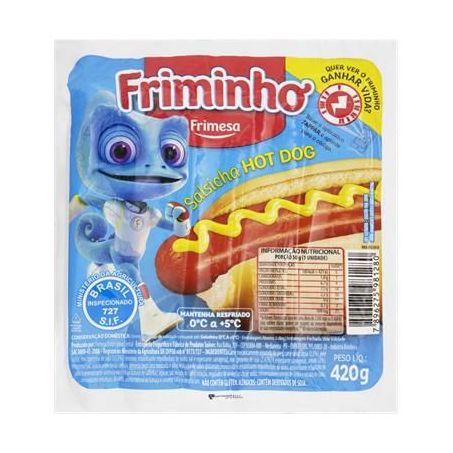 SALSICHA FRIMESA FRIMINHO HOT-DOG 420G