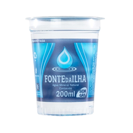 AGUA MINERAL S/GAS FONTE DA ILHA COPO 200 ML      