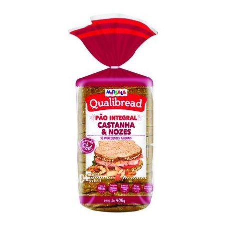 Pao qualibread 400g castanha e nozes