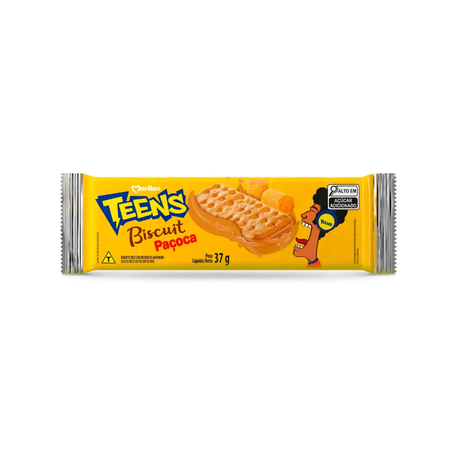 Biscoito biscuit pacoca amendoim teens 37g