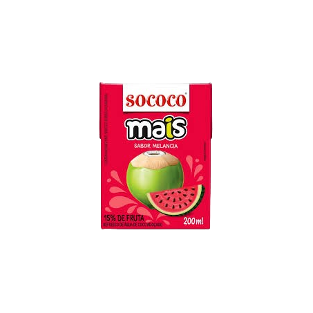 AGUA COCO SOCOCO MAIS MELANCIA 200ML