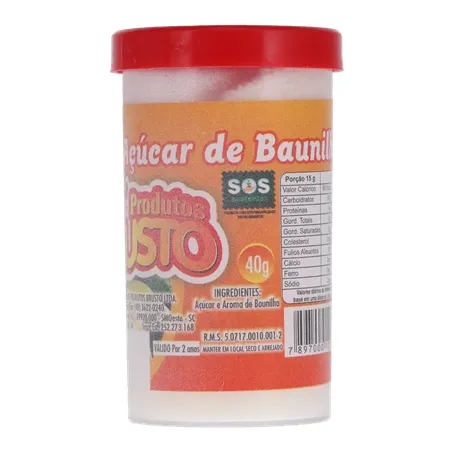 Açúcar baunilha brusto pote 40g 360-7