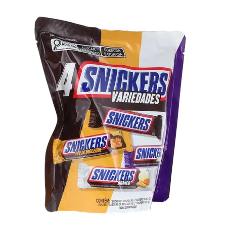 Chocolate Snickers Variedades Pacote 171g 
  360-33