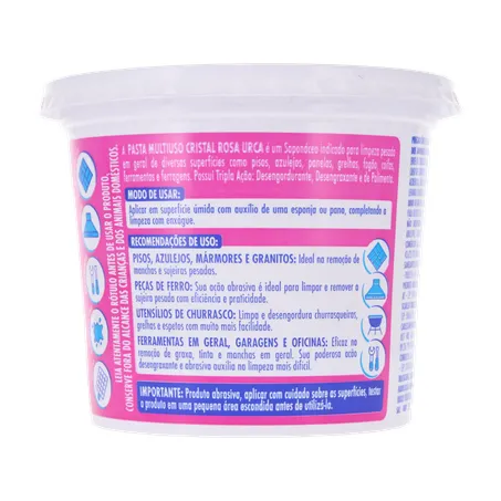 Sabão Pasta Cristal Rosa 500g 360-13