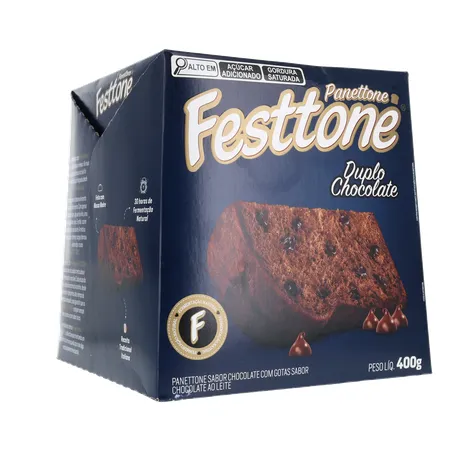 Panettone festtone duplo chocolate 400g 360-33