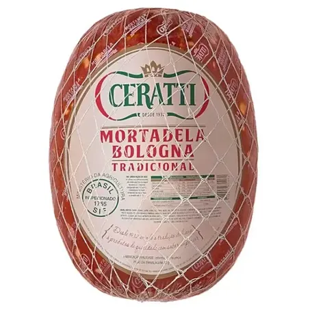 Mortadela Ceratti Kg Bologna Tradicional Pedaco Fatiada