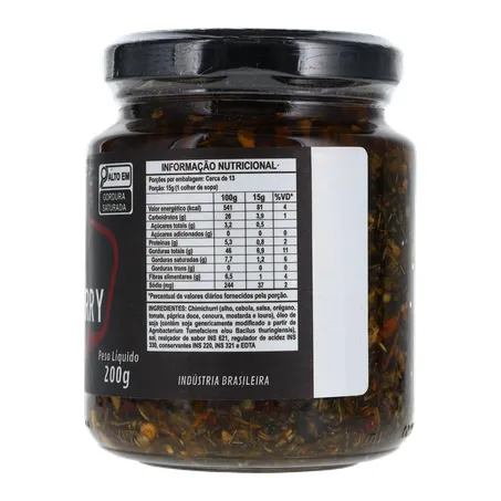 Tempero para churrasco mestre churrasqueiro chimichurry ao azeite vidro 200g 360-10