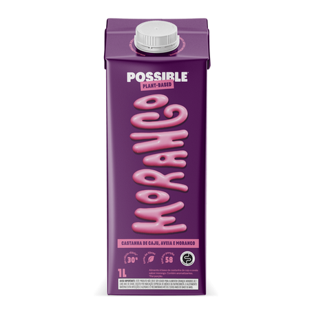BEBIDA VEGETAL MORANGO 1L - POSSIBLE