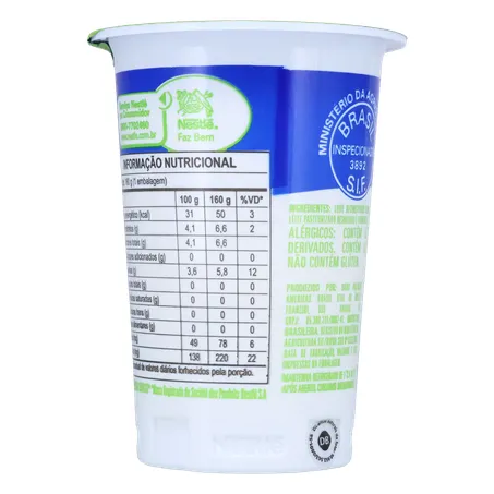 Iogurte Natural Desnatado Nestle 160g 360-2