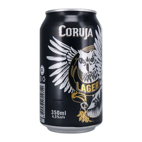 Cerveja Coruja Lager Lata 350Ml 360-35