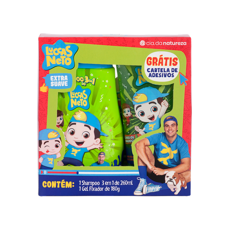 Sh Cia Da Natureza 260ml + Gel 180g Luccas Neto