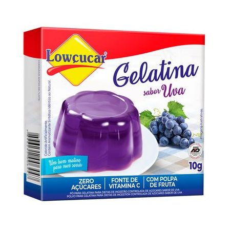 GELATINA LOWCUCAR 10G ZERO UVA